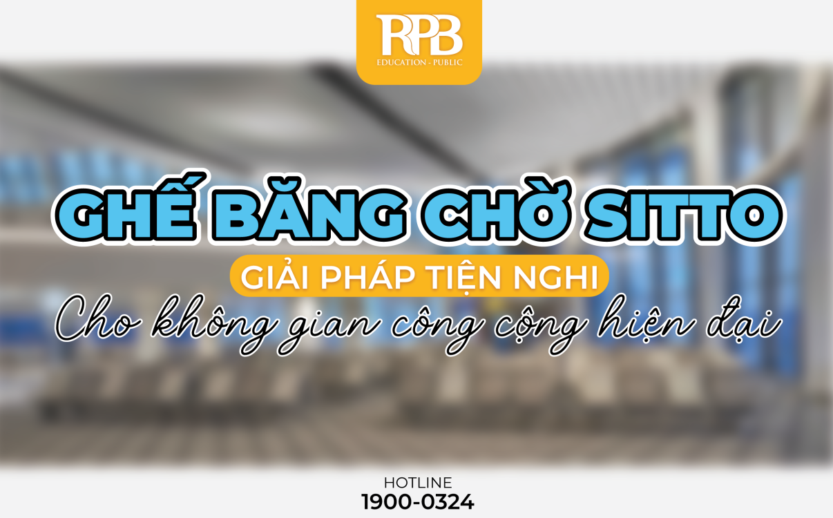 Ghế băng chờ SITTO – Giải pháp lý tưởng cho Bệnh viện & Khu vực công cộng