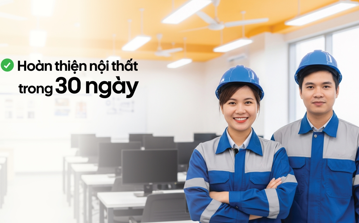 Chiến lược thi công nội thất trường học thần tốc trong 30 ngày từ VinUni