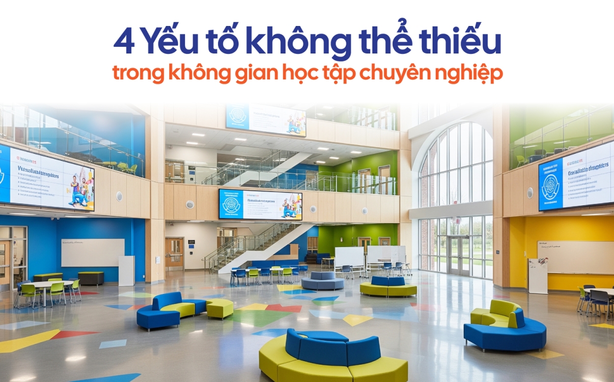 4 Yếu tố không thể thiếu trong một không gian học tập chuyên nghiệp