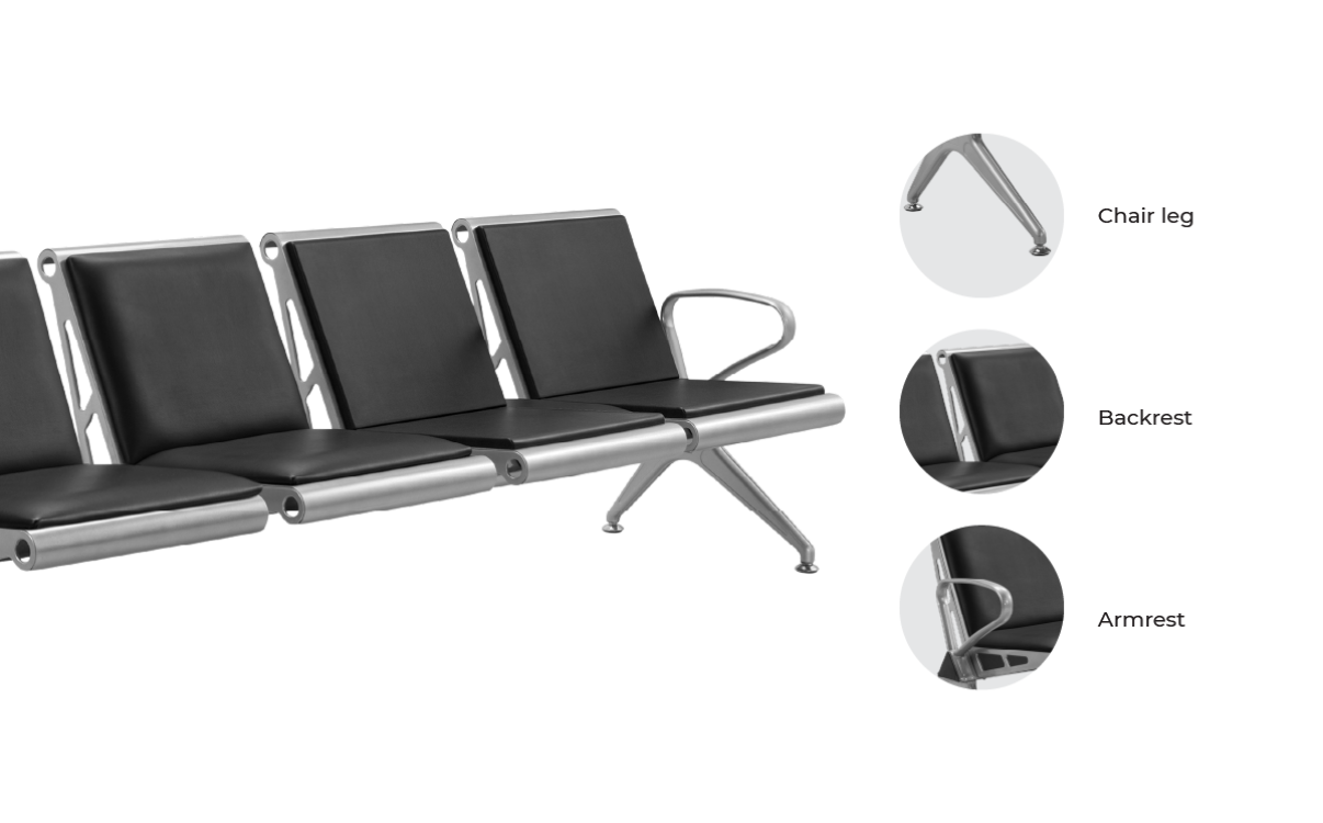 Certified Medical-Grade Materials in the Production of Hospital Waiting Benches