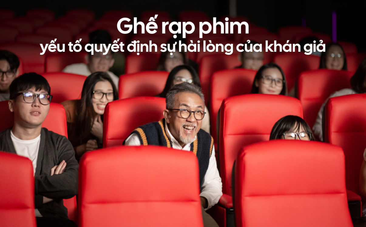 Ghế rạp phim an toàn, chậm cháy, bí quyết nâng tầm trải nghiệm điện ảnh hiện đại