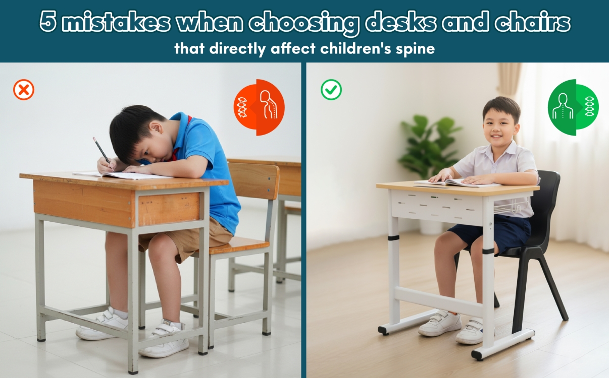 5 Common Mistakes in Choosing Student Desks and Chairs That Directly Impact a Child's Spine and Future