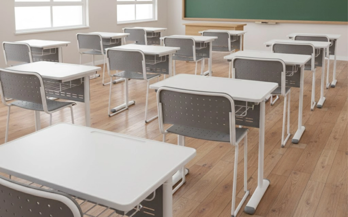 Mẫu bàn học sinh cấp 2: Chuẩn thiết kế, bền đẹp, dễ dùng