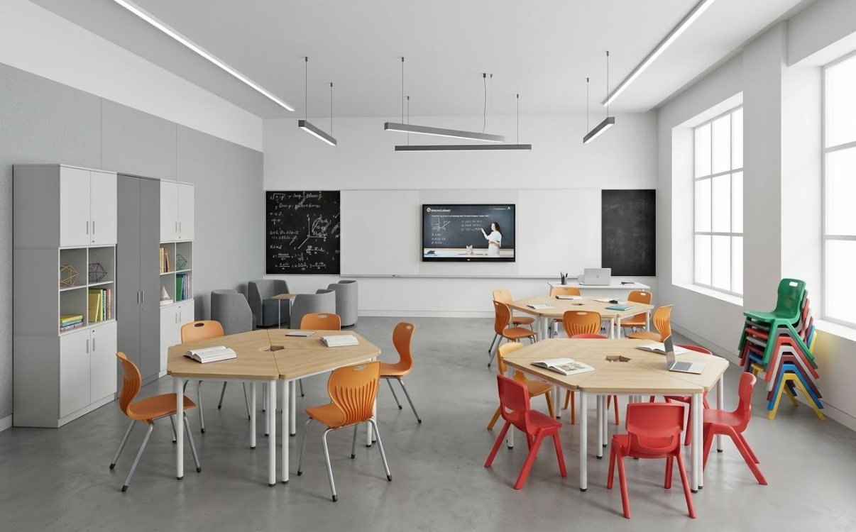 5 mẫu thiết kế phòng học hiện đại, tối ưu công năng