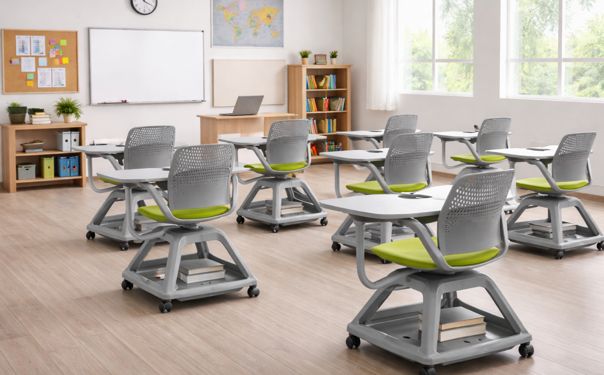 Ghế liền bàn – Tối ưu không gian giảng đường và lớp học