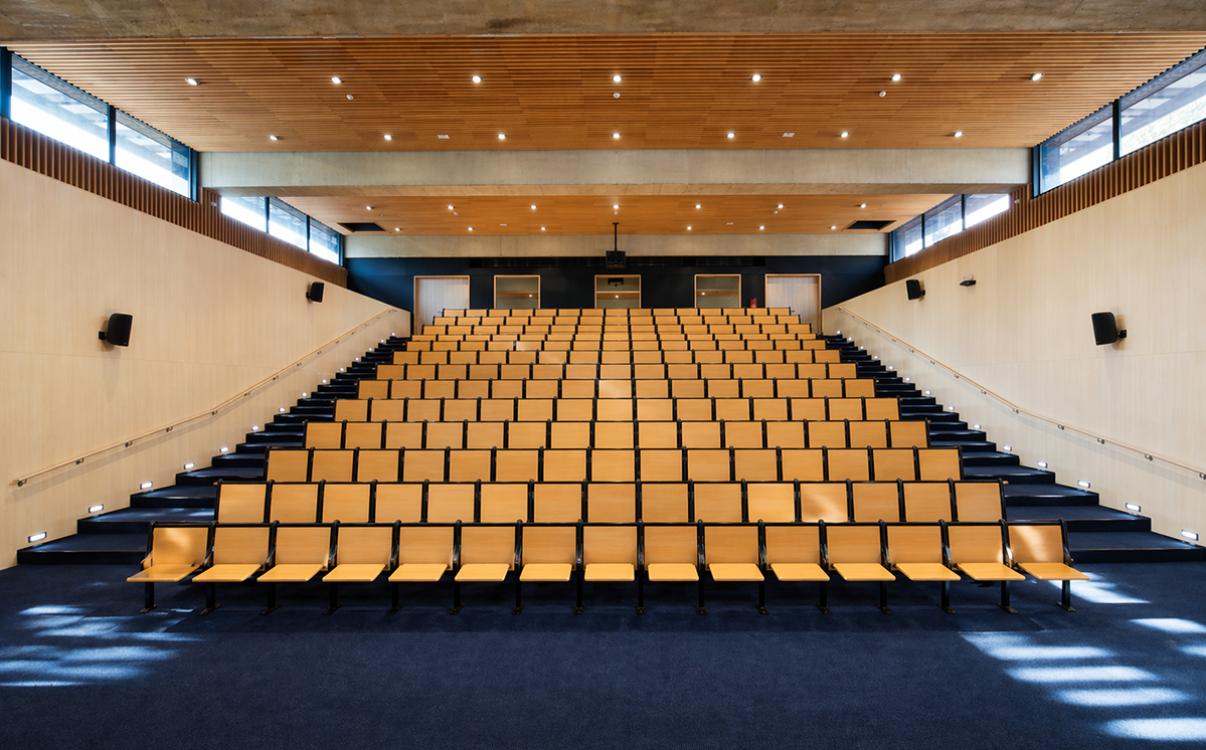 Ghế hội trường gỗ sang trọng, bền đẹp cho hội trường