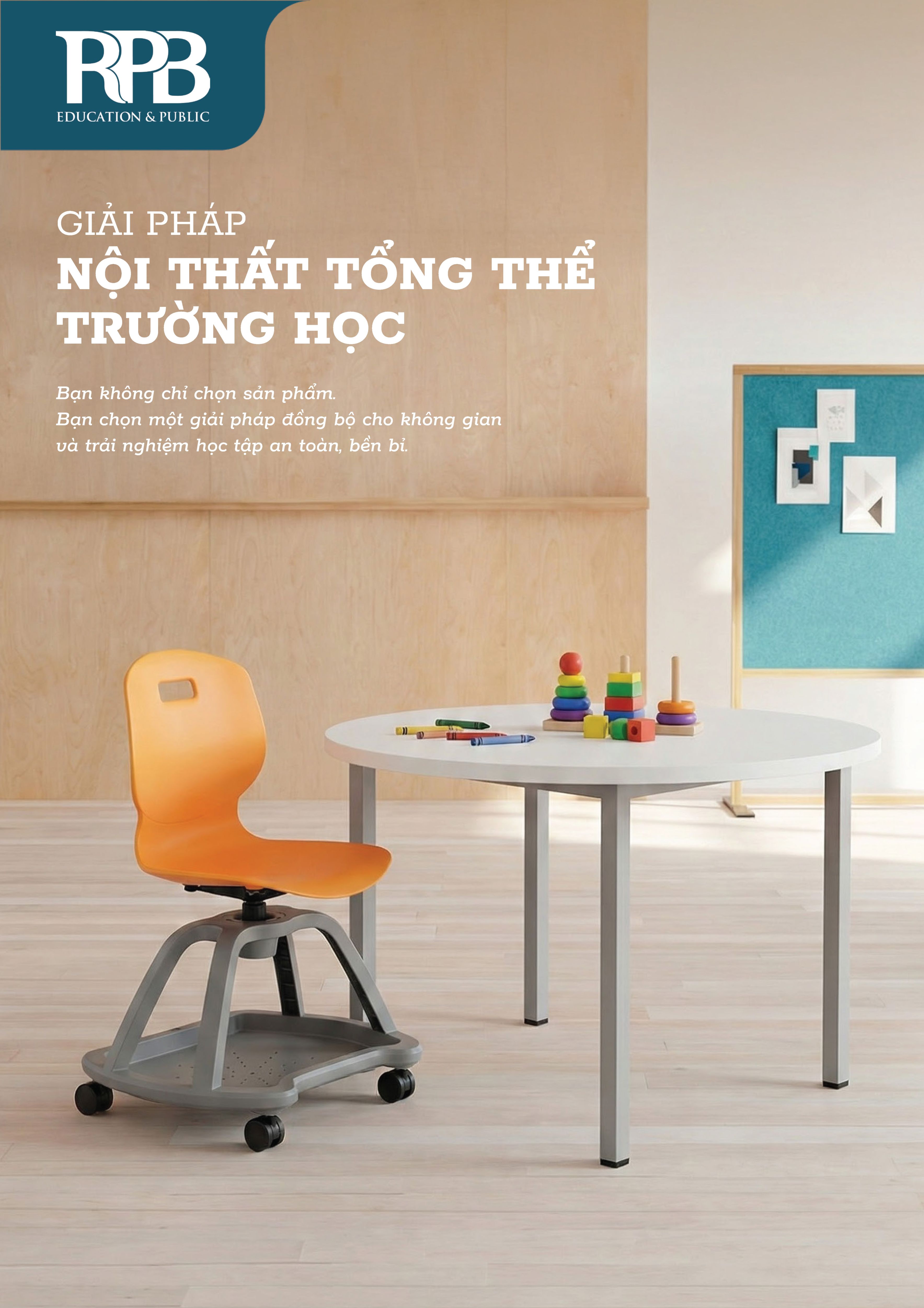 Giải pháp nội thất tổng thể trường học