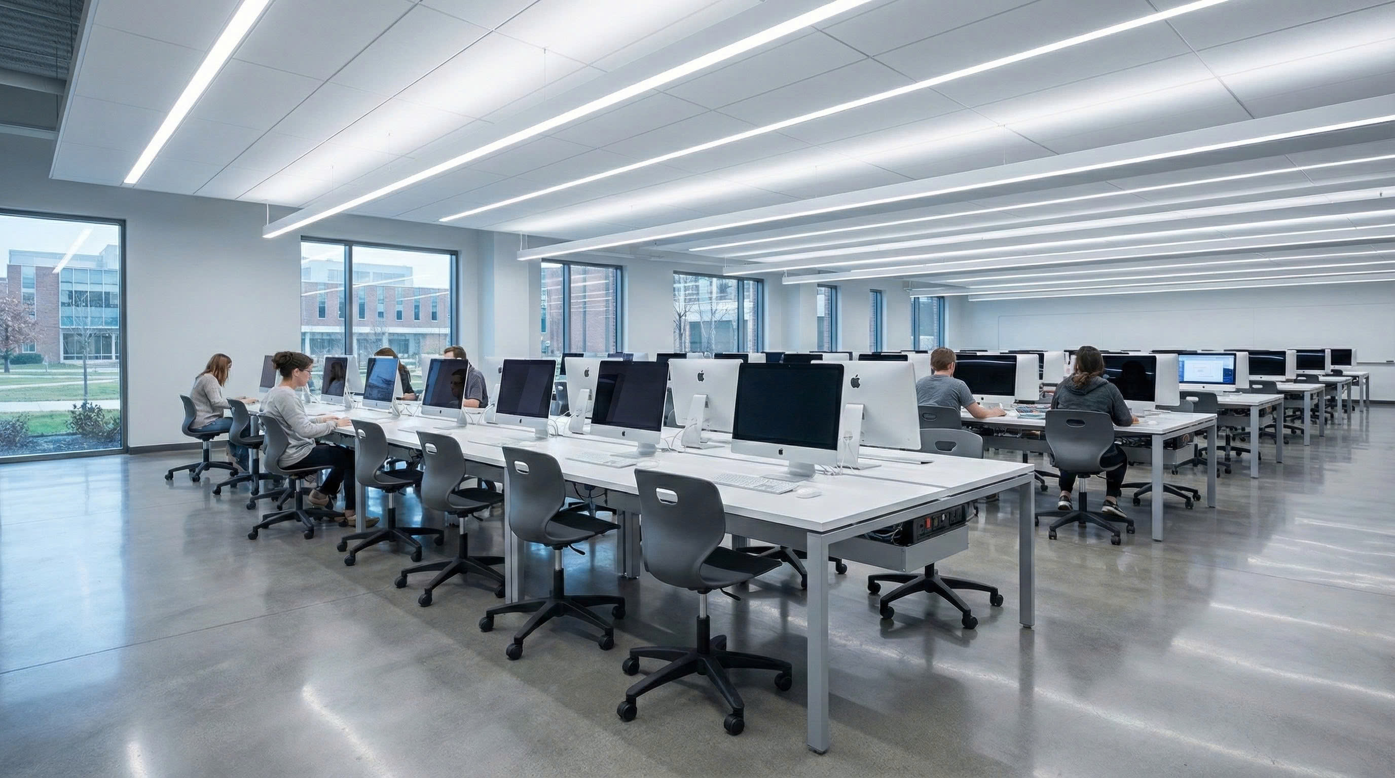 ARC Swivel Fixed Anthracite School Chair