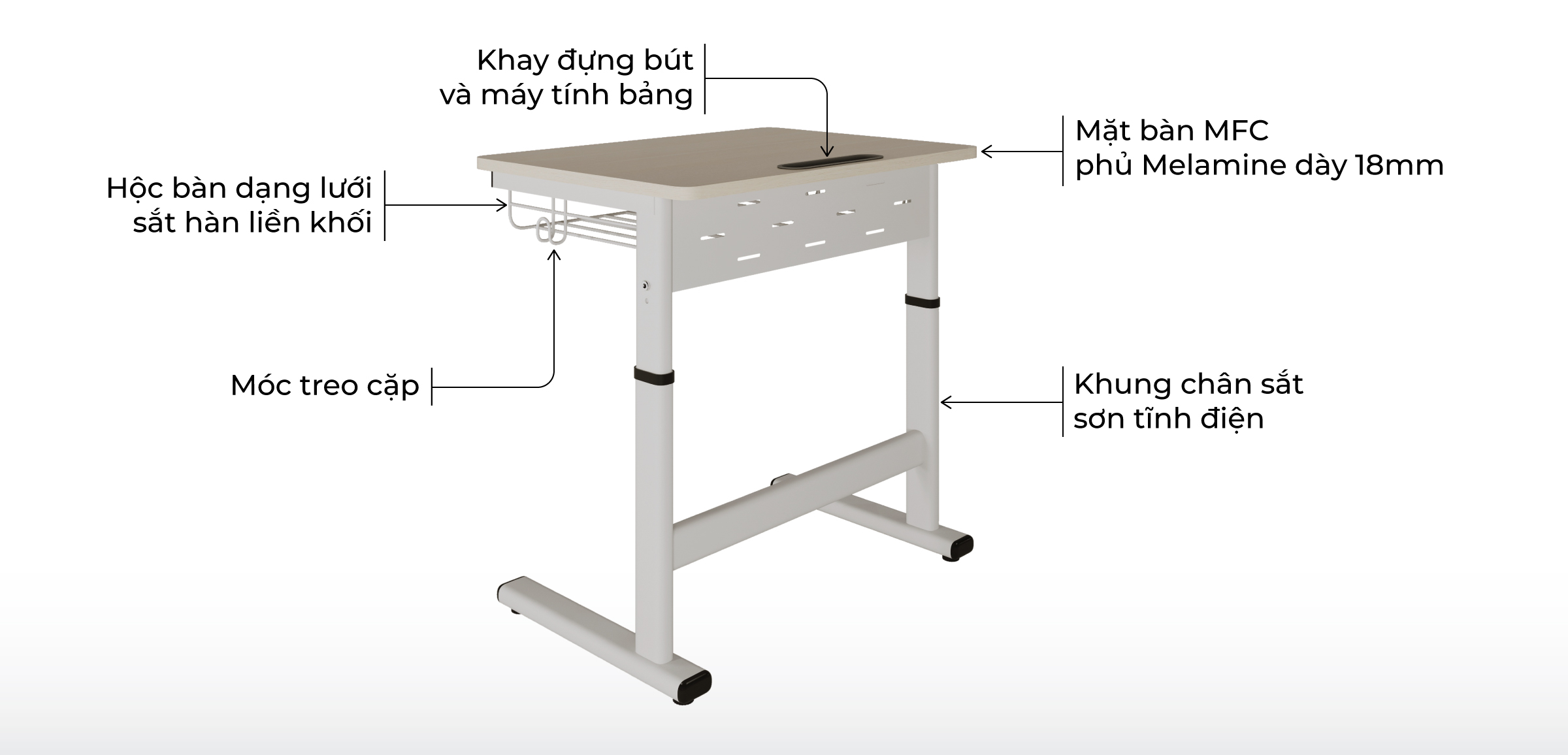 Bàn nâng hạ Smart Zico-1