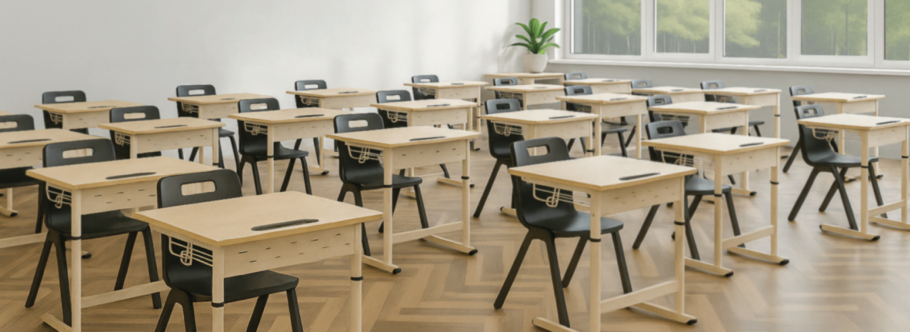 A modern, flexible, and optimized learning environment thanks to the Smart Zico adjustable desk.
