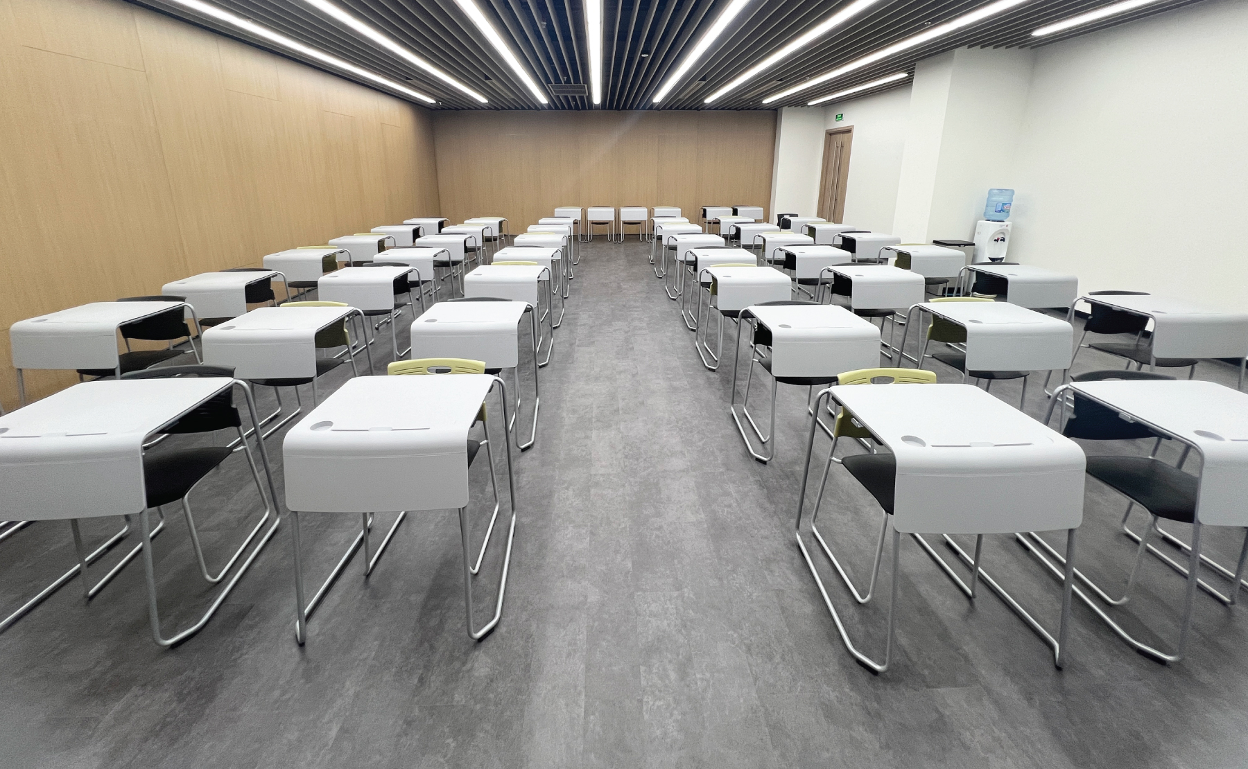 Actual classroom images at Van Lang University featuring Stacy desks