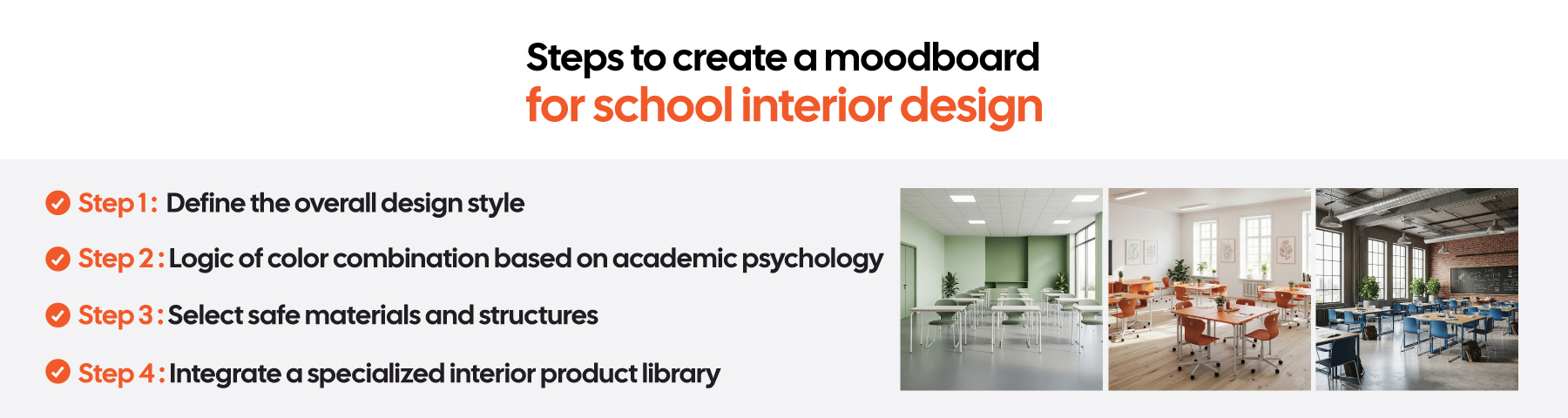 4 Steps to Create a School Interior Moodboard