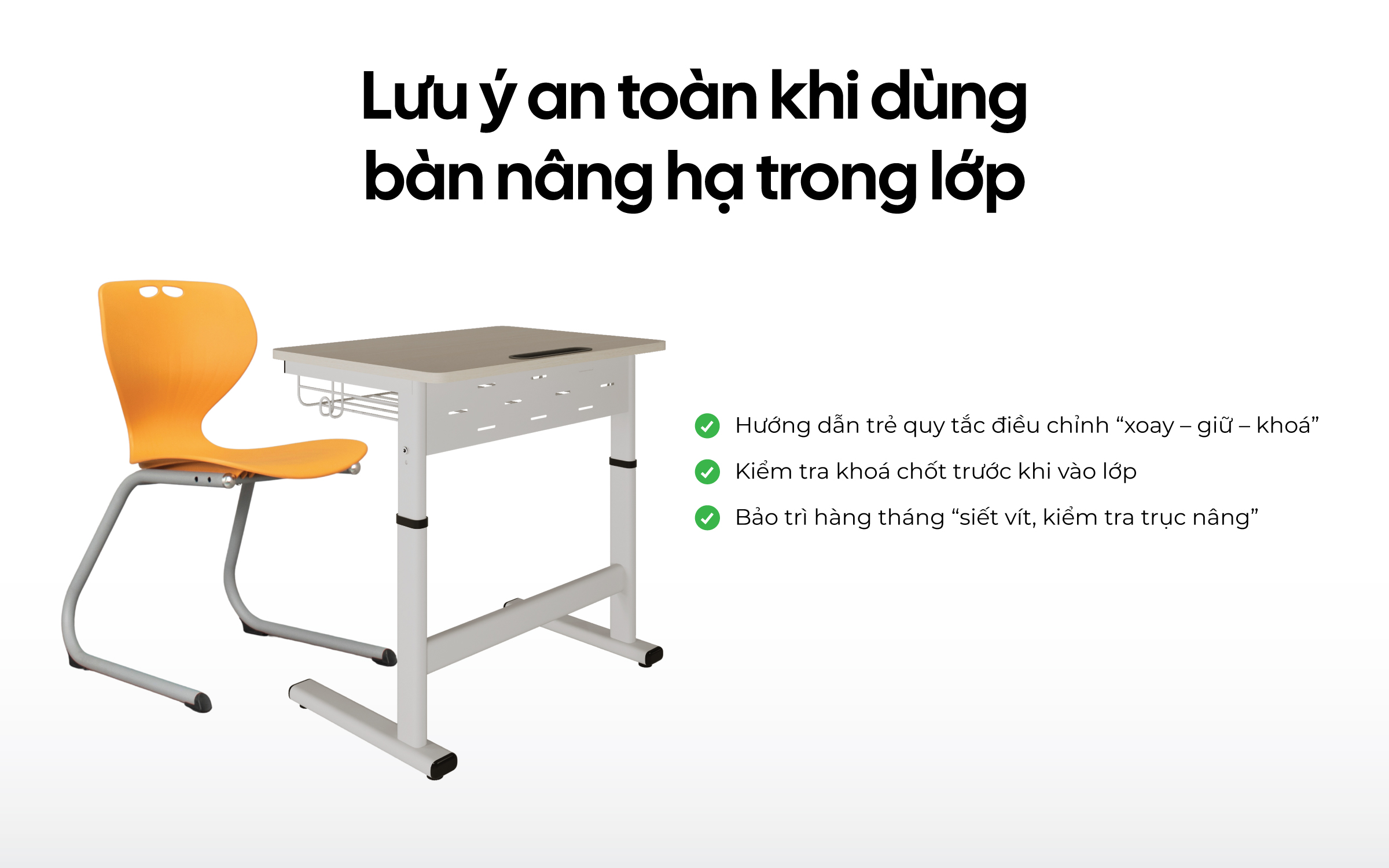Lưu ý an toàn khi sử dụng bàn nâng hạ Smart Zico