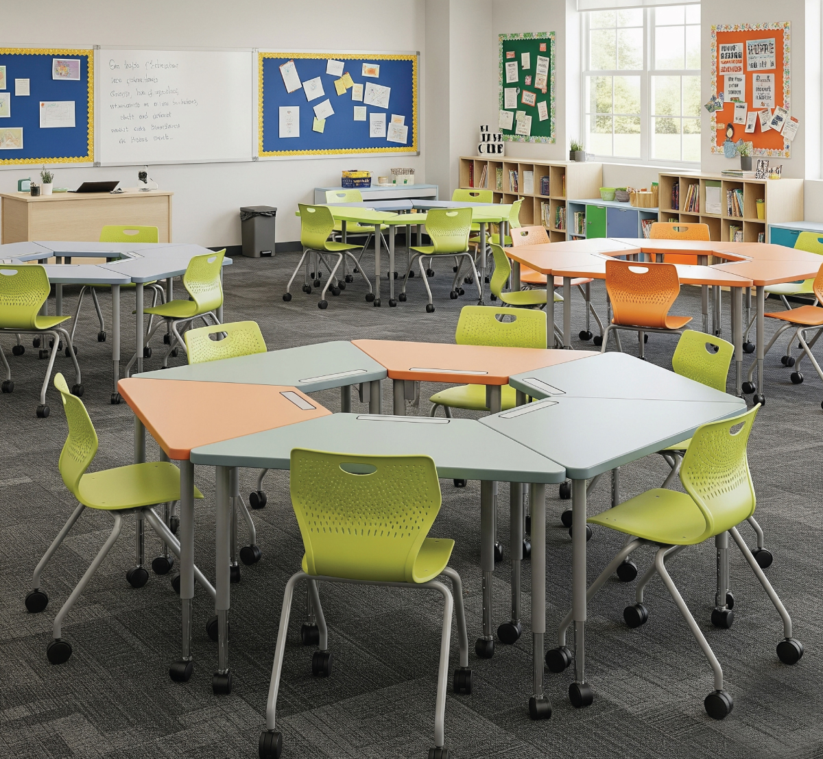 The Moto and ARC chairs are designed for classrooms, self-study rooms, or training rooms