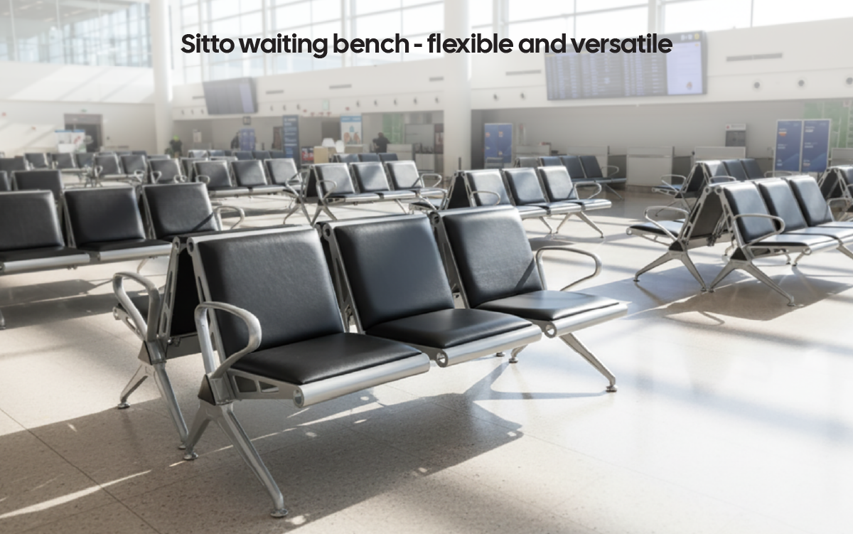 Sitto bench – versatile, durable, and easily customizable for any waiting space