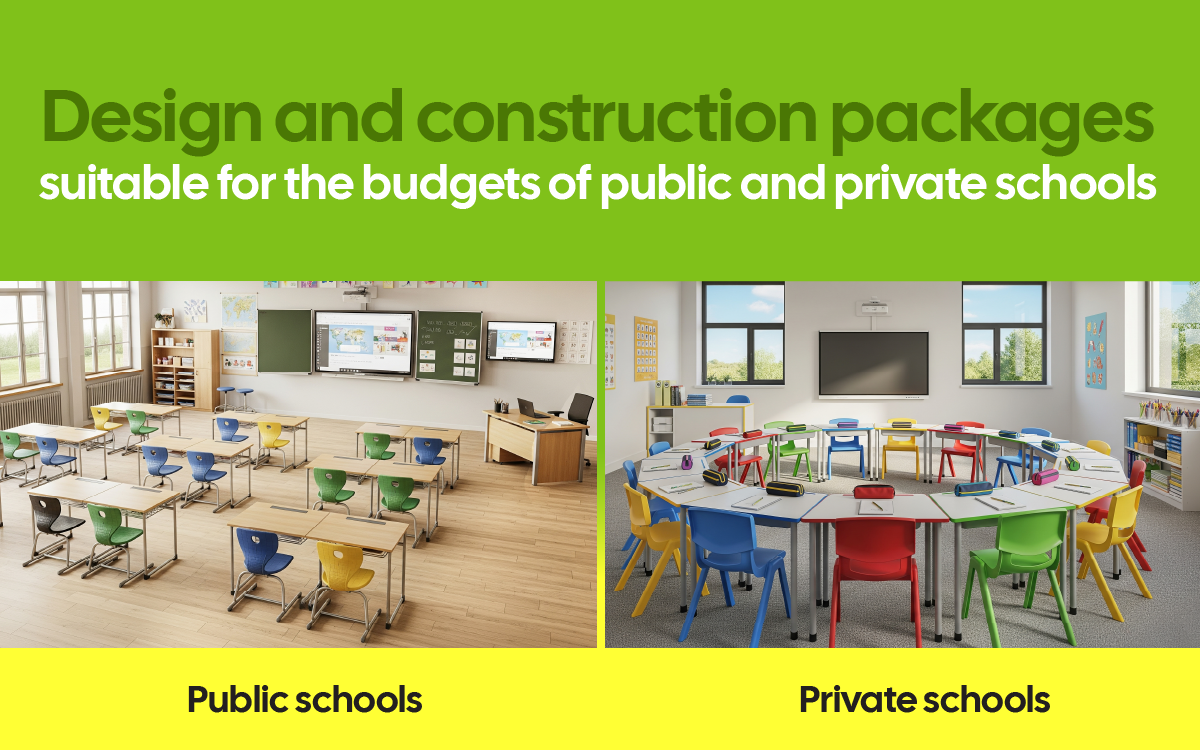 Design and construction packages for public schools