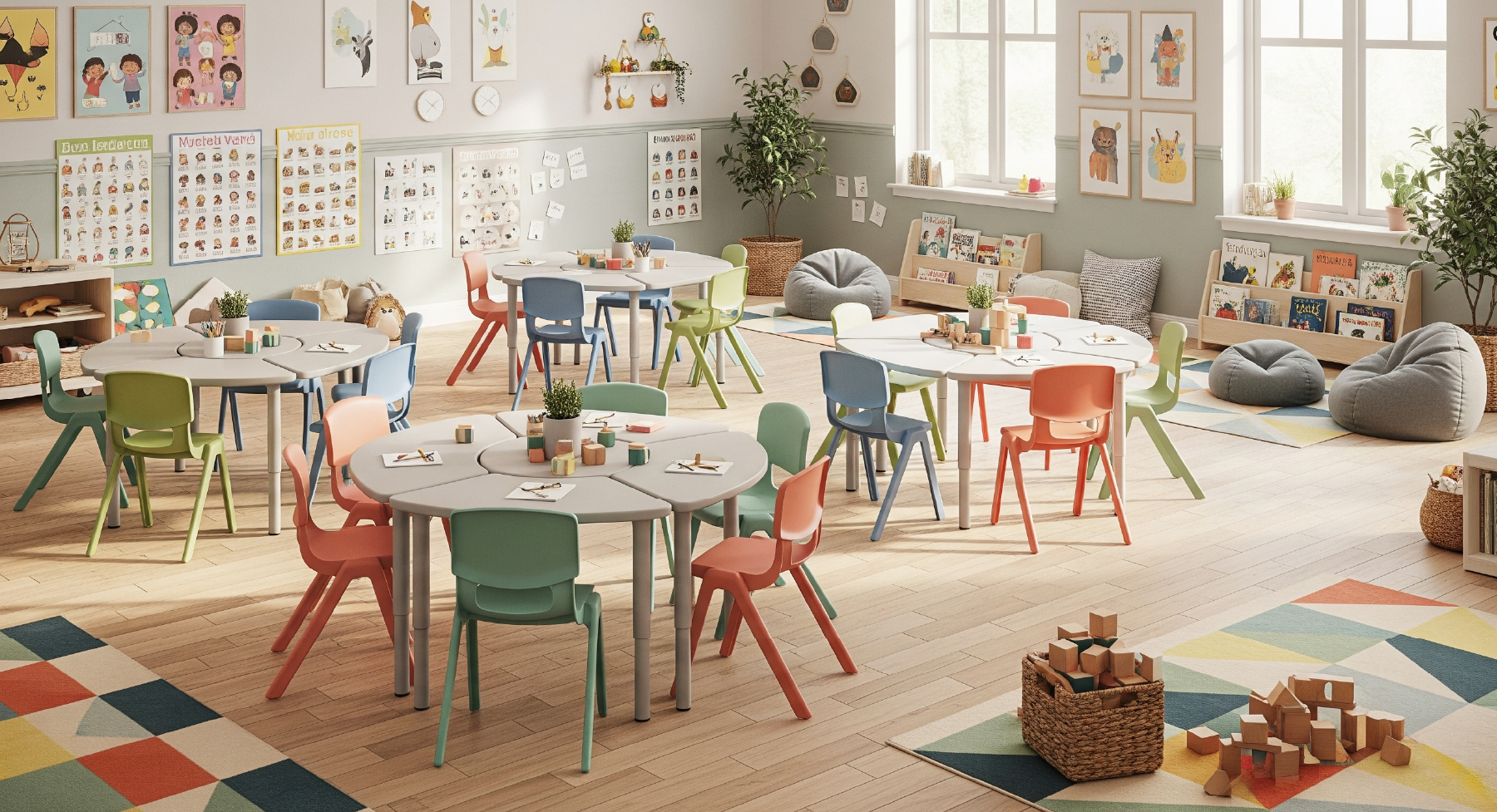 Thiết kế nội thất lớp mẫu giáo