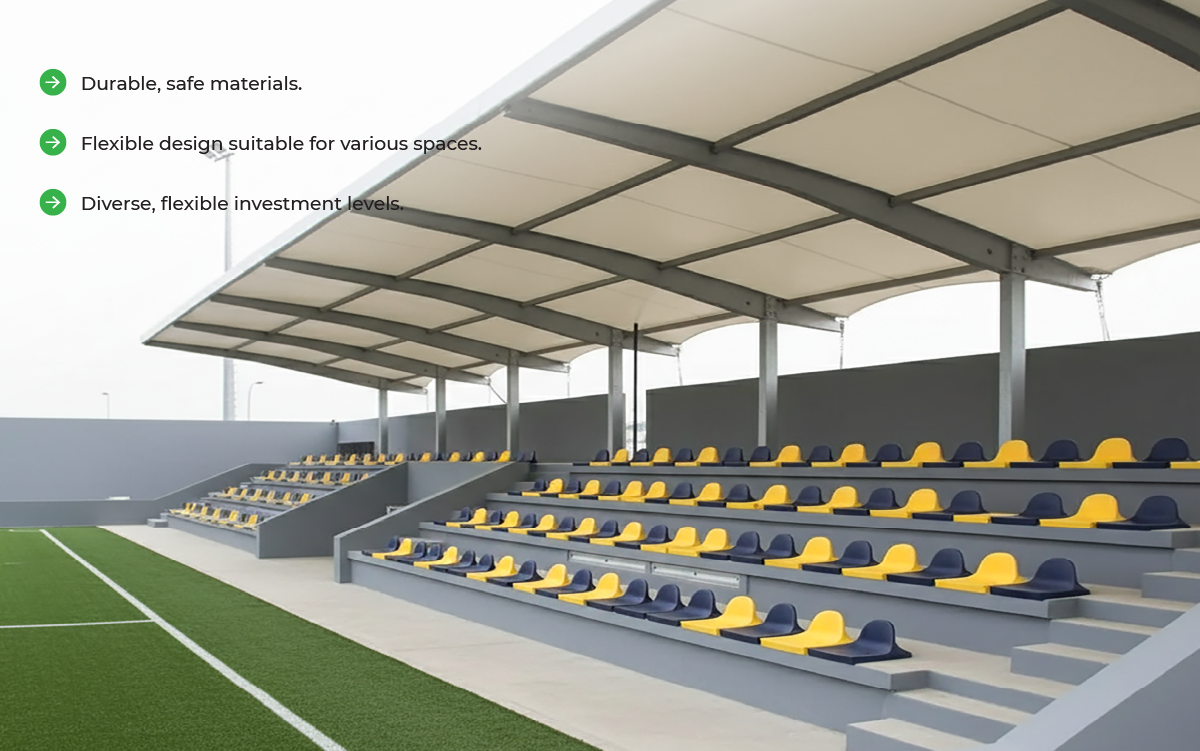 RPB Stadium Seats – durable designs, flexible options, diverse models, and suitable for every investment budget.