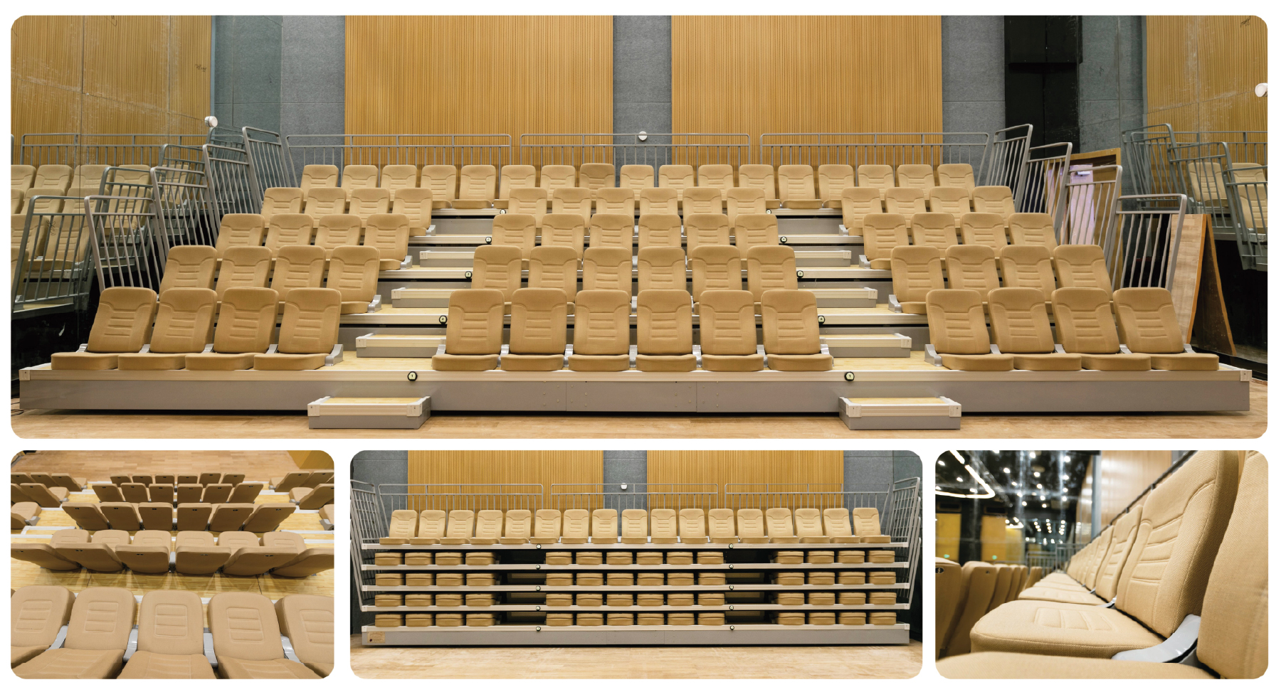RPB Education & Public's telescopic seating offers the impressive ability to transform a space in just 30 minutes, providing both safety and aesthetics for all modern events and arenas.