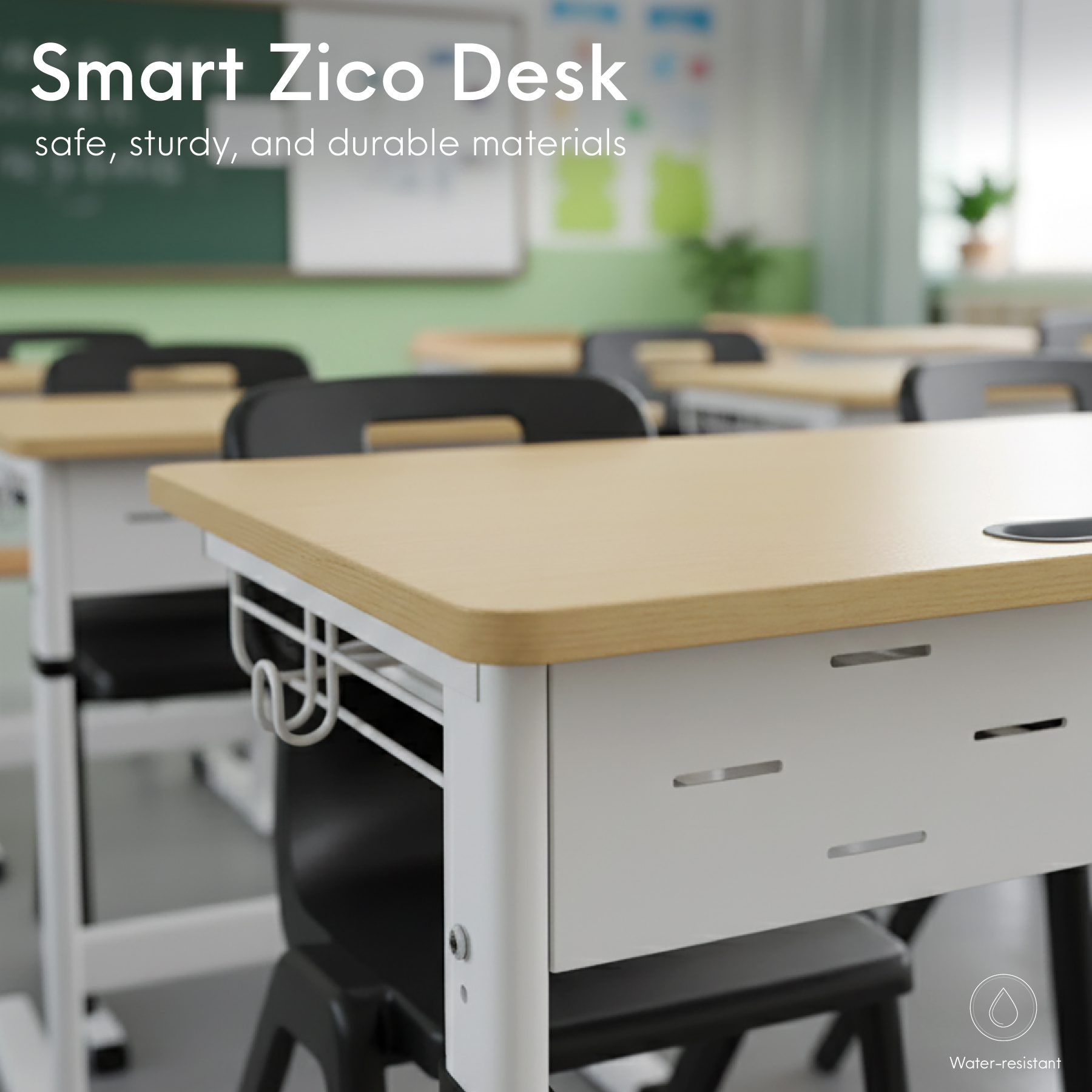 Smart Zico’s modern design with durable materials ensures comfort and safety for every student in the classroom.
