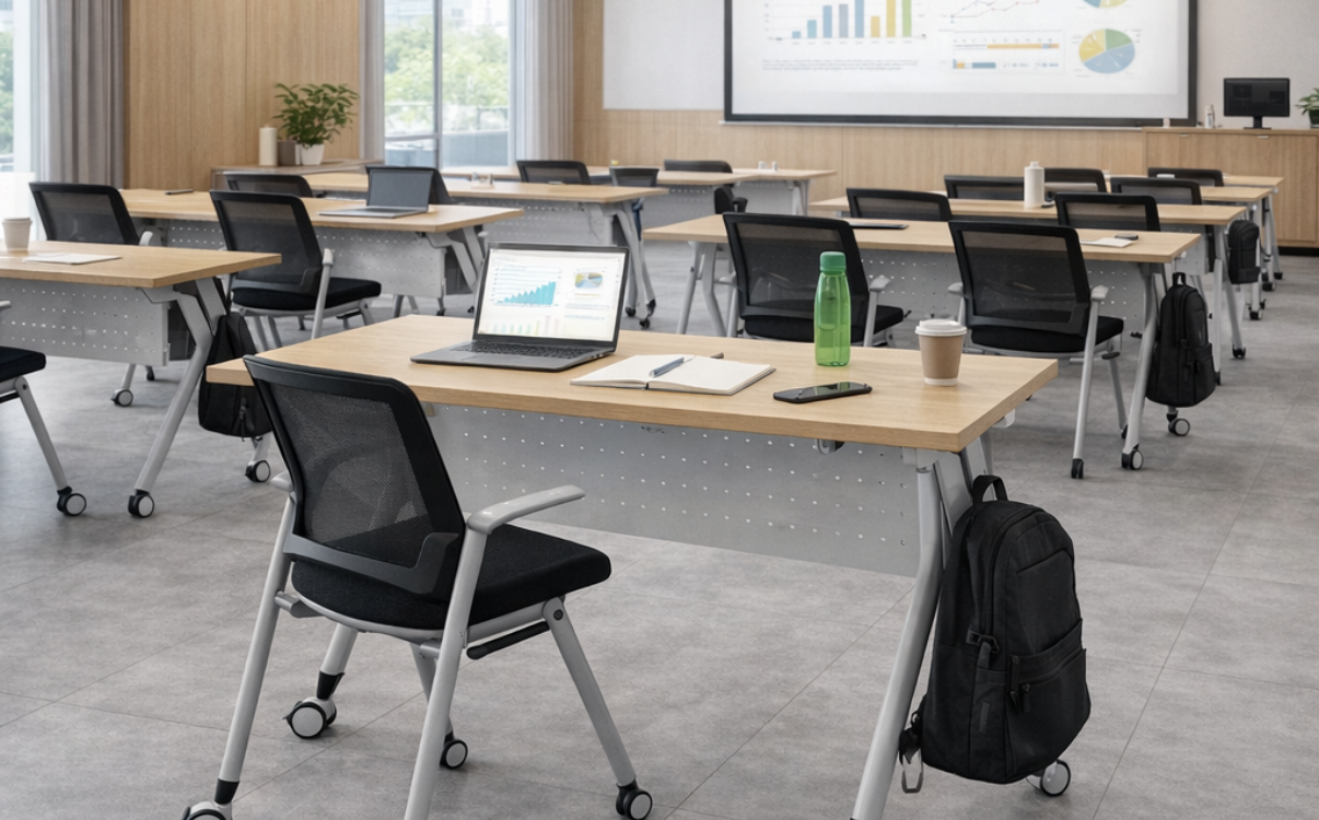 Bàn học cho sinh viên trong phòng đa năng