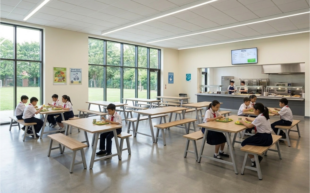 bàn ghế căn teen