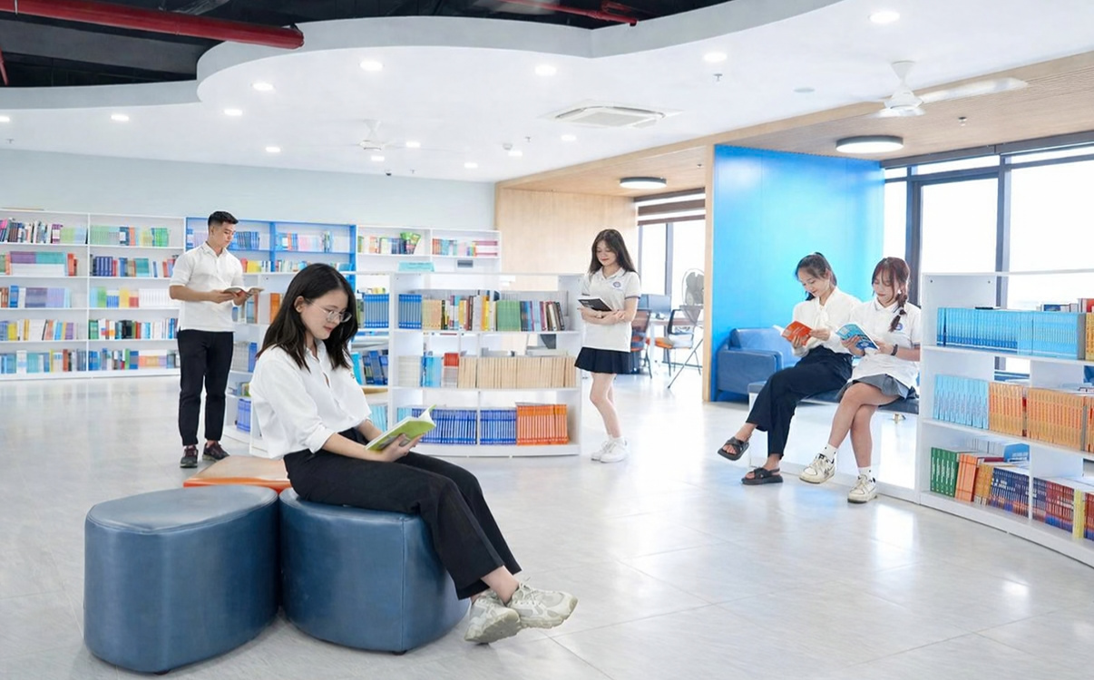 bàn ghế thư viện