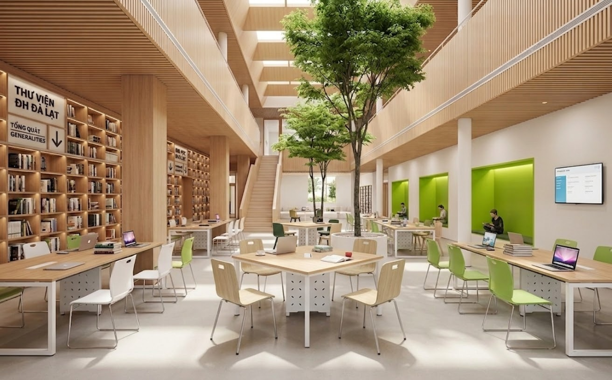 nội thất công cộng đòi hỏi nhiều hơn ở khả năng chống ẩm, chống ăn mòn, dễ vệ sinh và kết cấu chắc chắn để bảo đảm sử dụng lâu dài trong môi trường chuyên dụng.