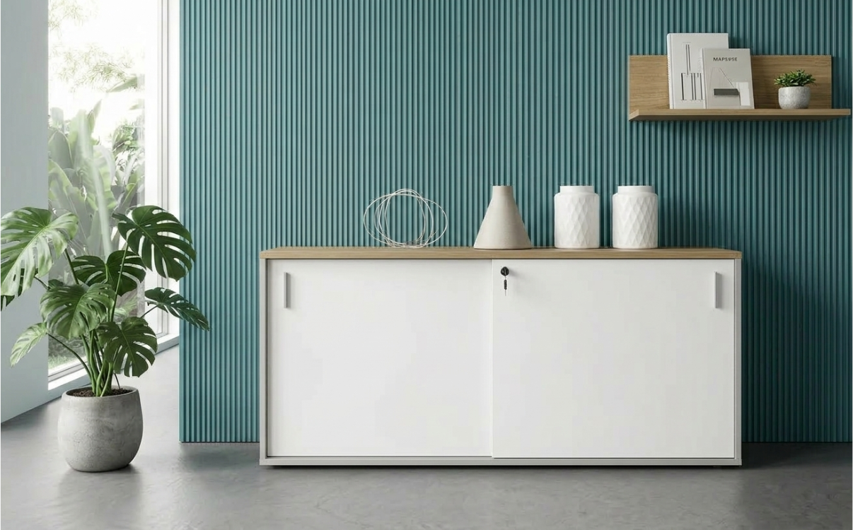 Tủ hồ sơ thấp cánh lùa