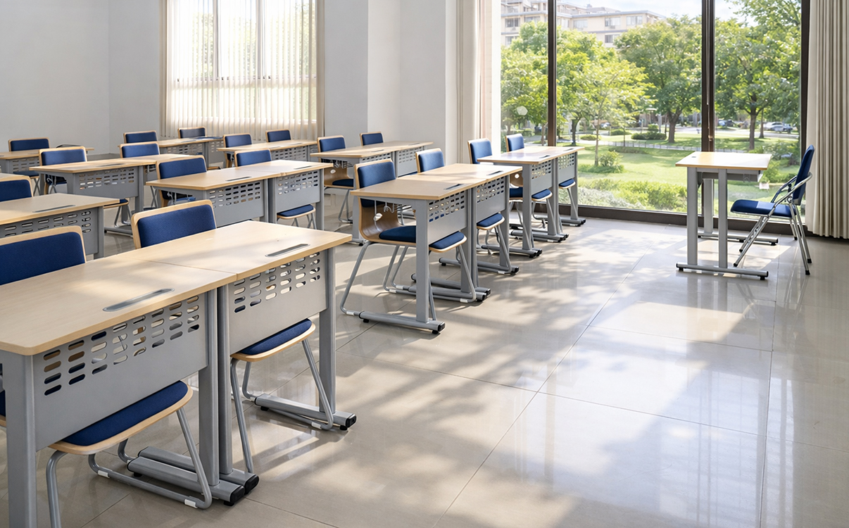 bàn học cho cấp 2 cũng cần có kiểu dáng hiện đại hơn, phù hợp với độ tuổi đang chuyển từ trẻ nhỏ sang thiếu niên. Những thiết kế quá màu sắc hoặc mang tính trẻ con thường không còn phù hợp, thay vào đó là các mẫu bàn tối giản, gọn gàng và hướng đến sự thực tế trong sử dụng. Đây là giai đoạn mà một mẫu bàn học phù hợp có thể hỗ trợ rất tốt cho việc hình thành thói quen học tập nghiêm túc và chủ động hơn ở học sinh.