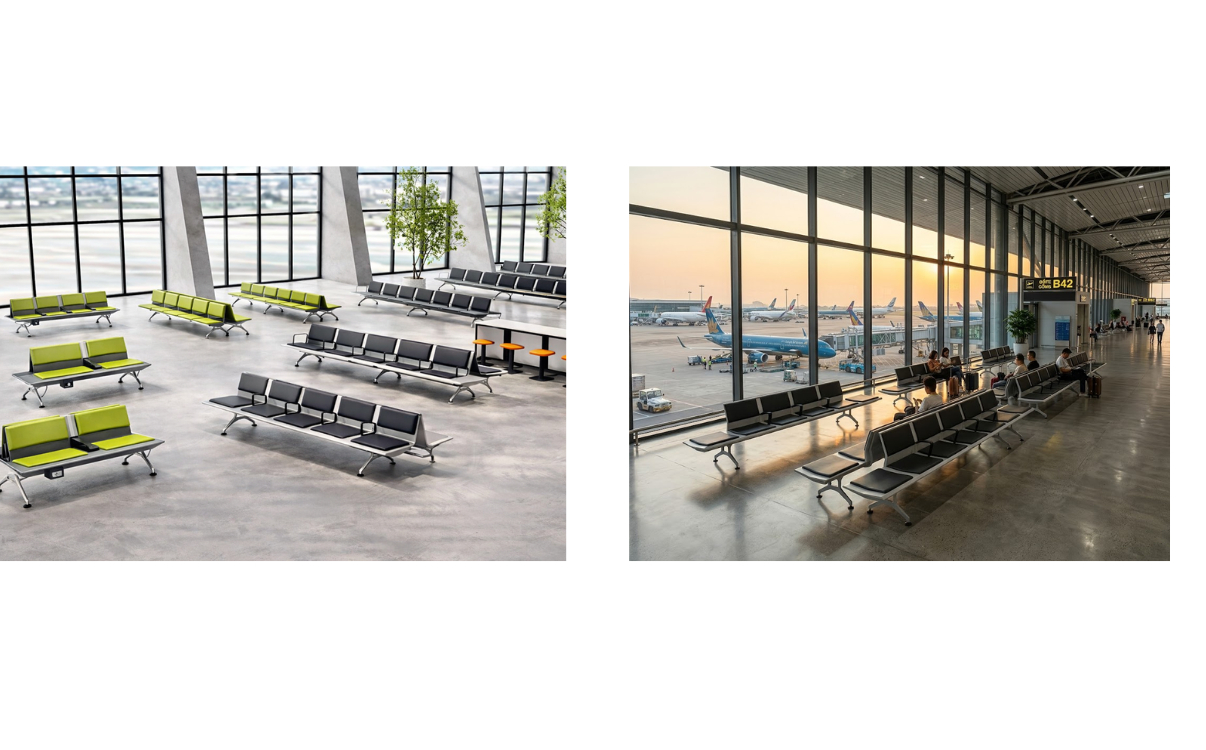 ghế sân bay phù hợp không chỉ nhằm đáp ứng nhu cầu chỗ ngồi mà còn góp phần nâng cao chất lượng dịch vụ, hoàn thiện hình ảnh chuyên nghiệp cho toàn bộ công trình. Một hệ thống ghế được lựa chọn đúng sẽ giúp khu vực chờ vận hành hiệu quả hơn, giữ không gian gọn gàng, tạo cảm giác thoải mái cho hành khách và giảm đáng kể chi phí bảo trì trong quá trình sử dụng lâu dài.