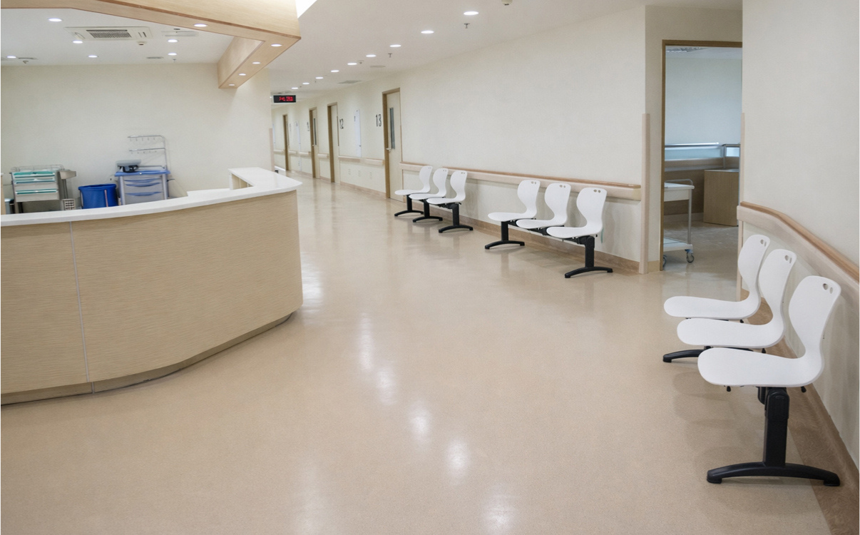 ghế băng chờ Moto 04 ở sảnh chờ bệnh viện đẹp