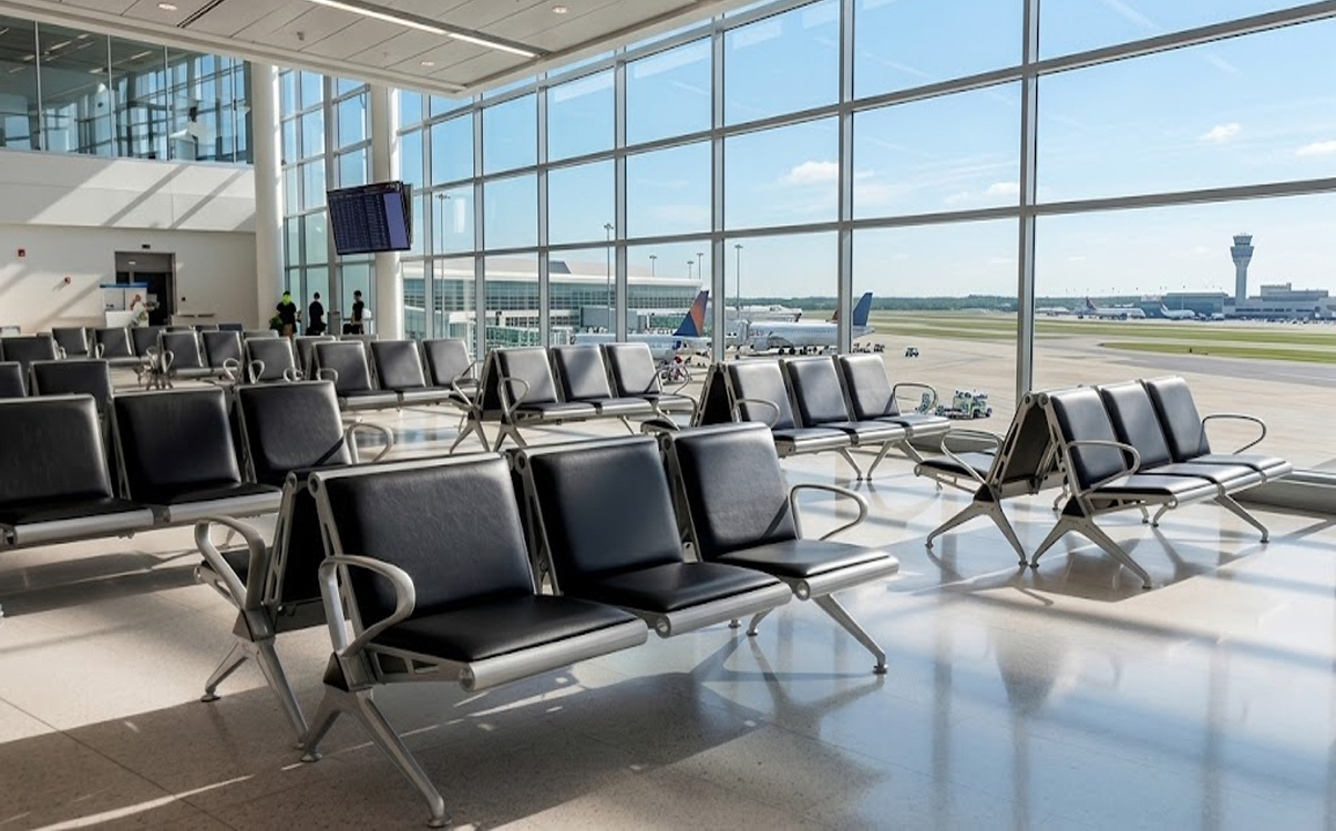 ghế băng chờ 3 chỗ ngồi Sitto ở sảnh chờ bệnh viện đẹp