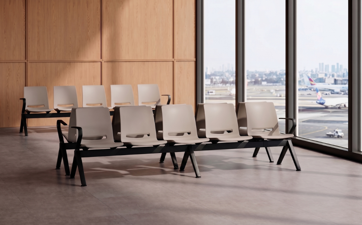 nhiều đơn vị lựa chọn nhờ khả năng tối ưu sức chứa, tiết kiệm diện tích và tạo sự ngăn nắp cho khu vực chờ.