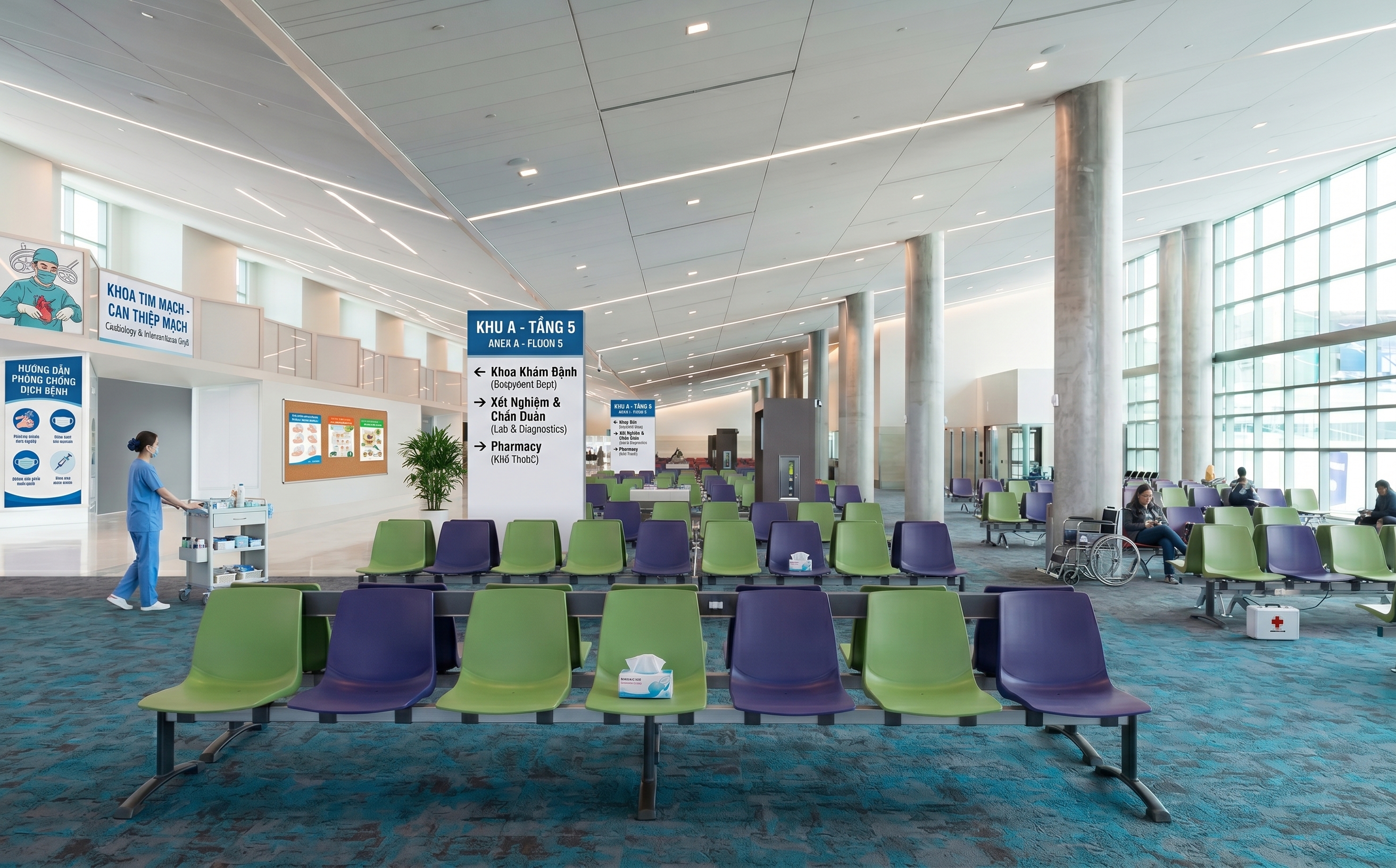  mặt nhựa thường ít bám bụi, dễ lau chùi và phù hợp với môi trường có tần suất sử dụng cao như bệnh viện, trường học hay trung tâm dịch vụ