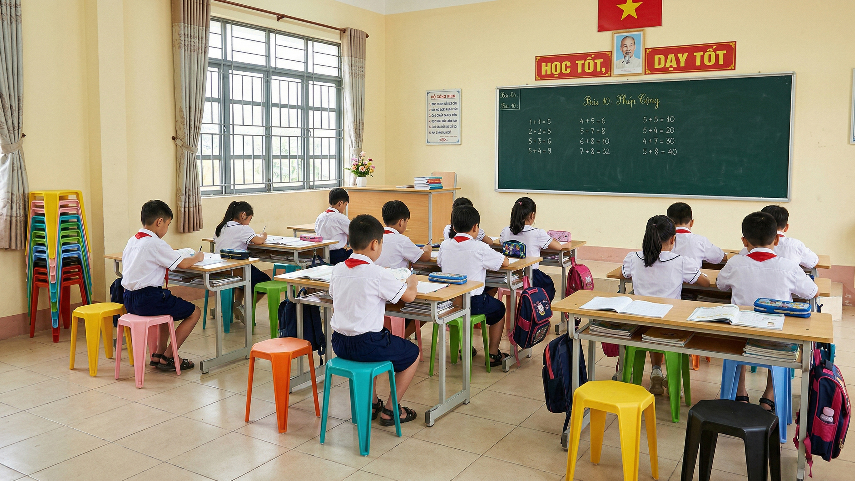 t ghế vuông giúp tổng thể sản phẩm trông chắc chắn và hiện đại hơn. Khi đặt trong không gian nội thất