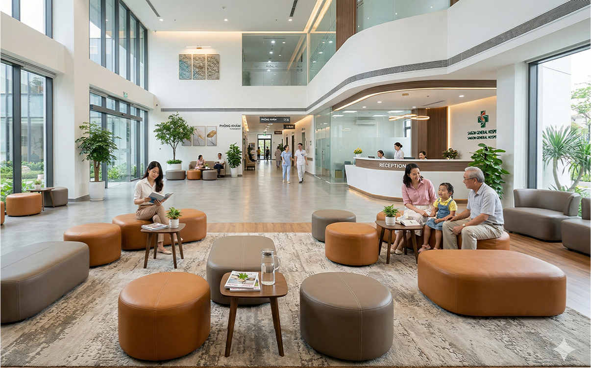 Ghế đôn da sang trọng, êm ái nâng tầm mọi không gian