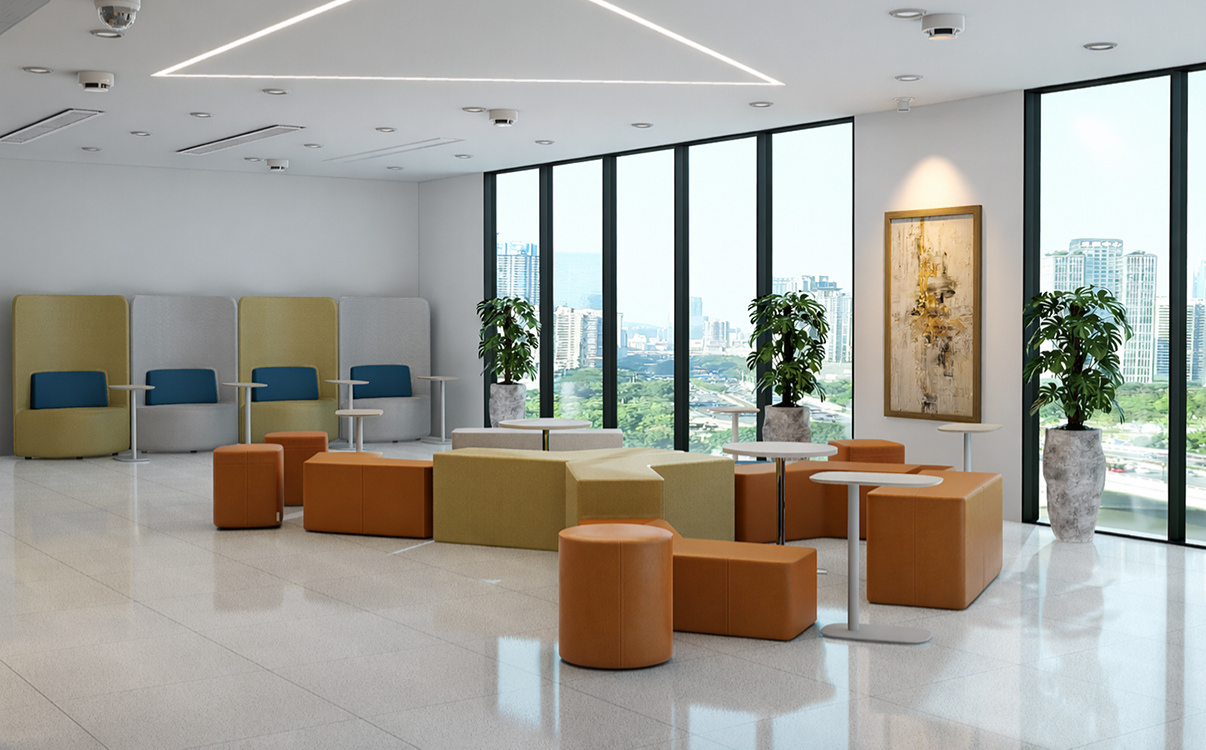 Ghế đôn da vuông hiện đại ghi điểm nhờ đường nét gọn gàng, rõ khối và cảm giác ngăn nắp khi đặt trong không gian. So với dáng tròn, kiểu ghế này mang lại vẻ chỉn chu và dứt khoát hơn, rất phù hợp với những nội thất theo phong cách hiện đại, tối giản hoặc các không gian ưu tiên bố cục rõ ràng.