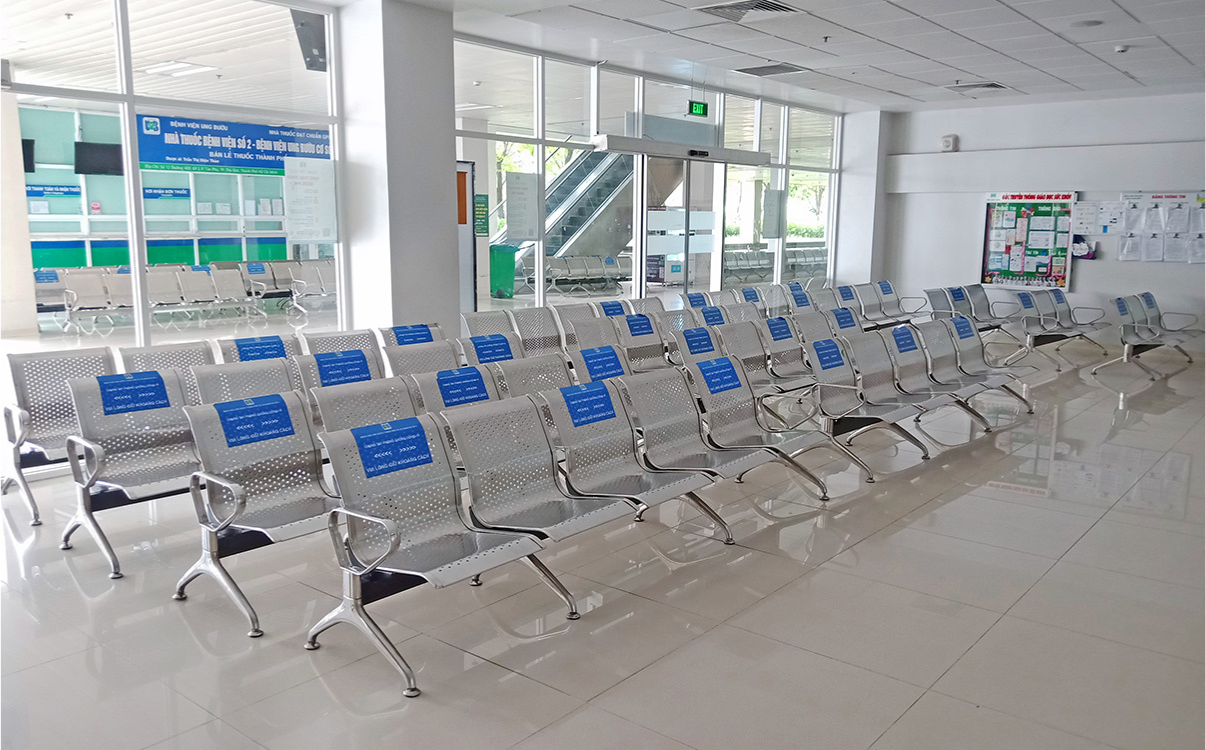 Ghế băng chờ bệnh viện bền đẹp, dễ vệ sinh mỗi ngày