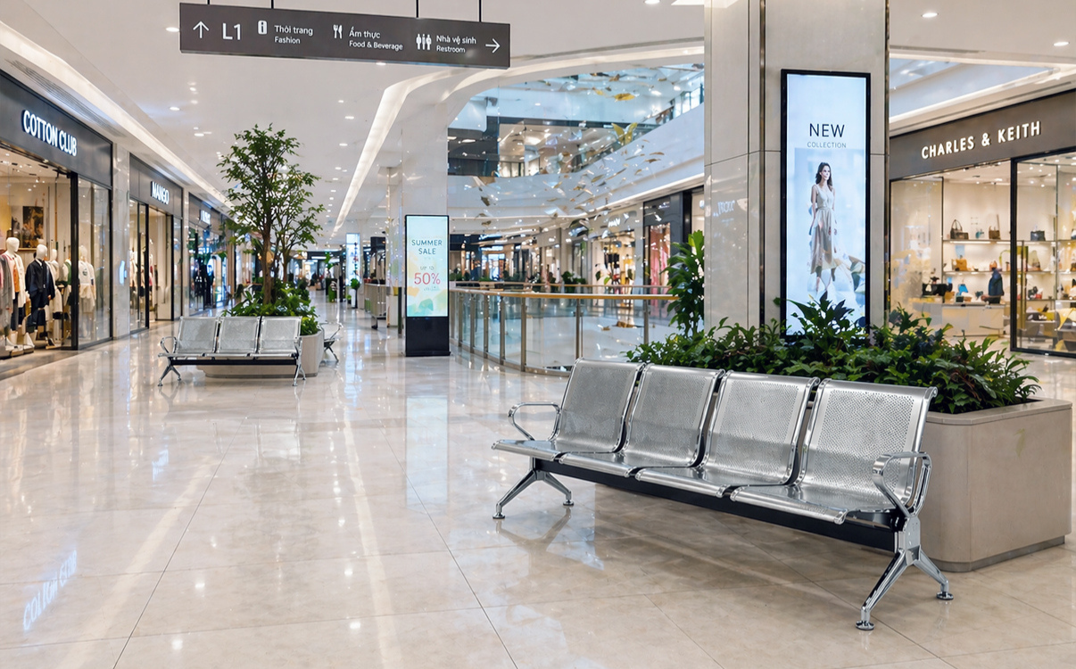 Ghế băng chờ có đệm Với những khu vực người bệnh hoặc người nhà phải ngồi chờ lâu hơn, ghế băng chờ có đệm là một phương án được nhiều đơn vị cân nhắc để nâng cao trải nghiệm sử dụng.