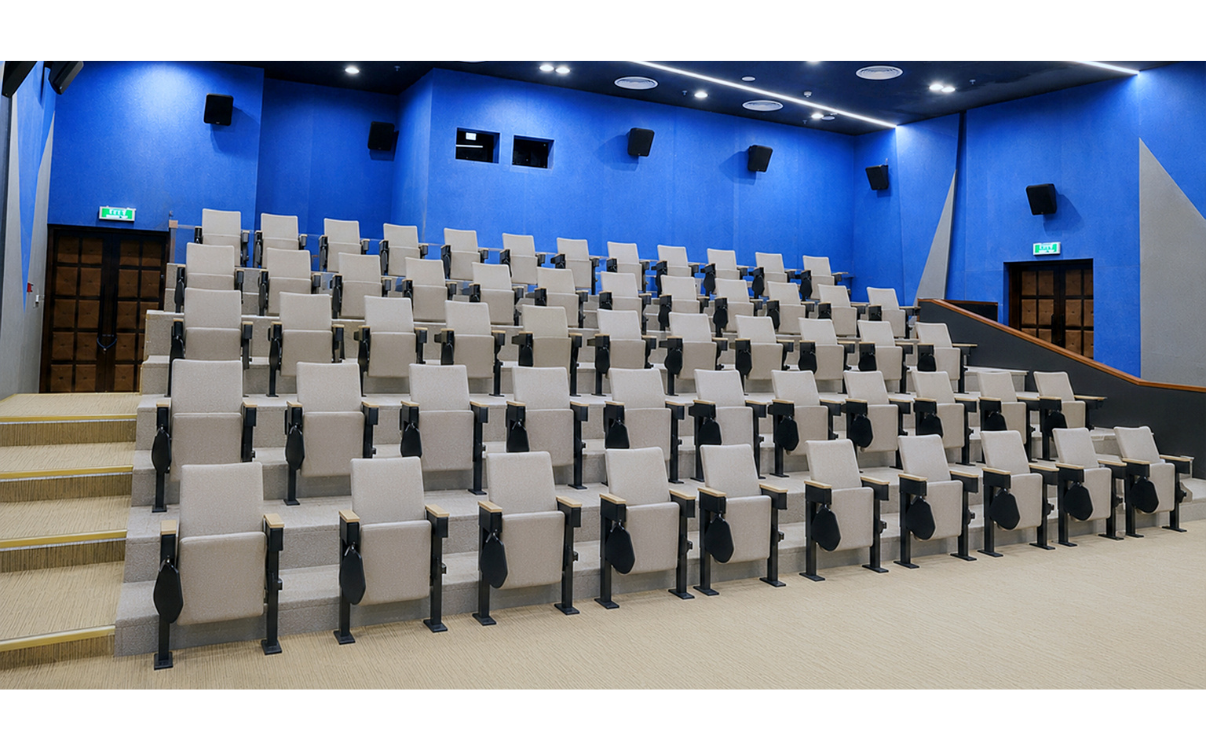  ghế hội trường Oscar F bọc nỉ đẹp, không gian rộng, sang trọng
