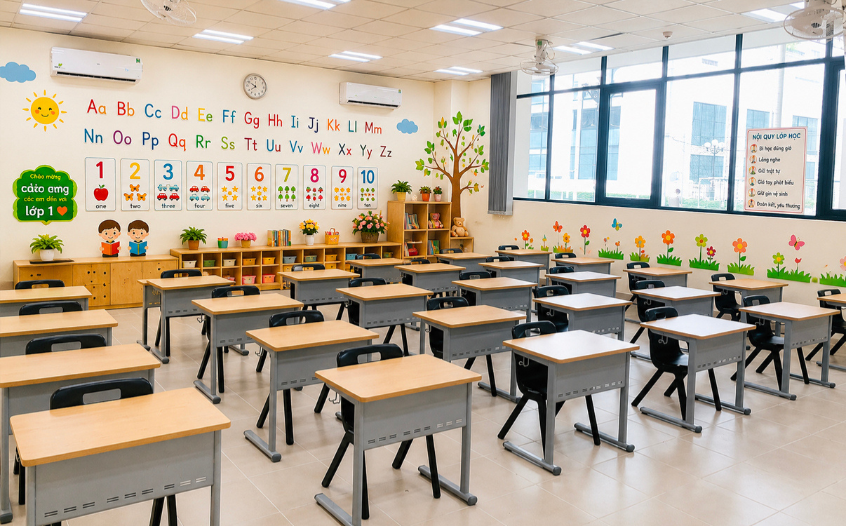 Vì sao cần chọn bàn ghế học sinh lớp 1 đúng chuẩn?