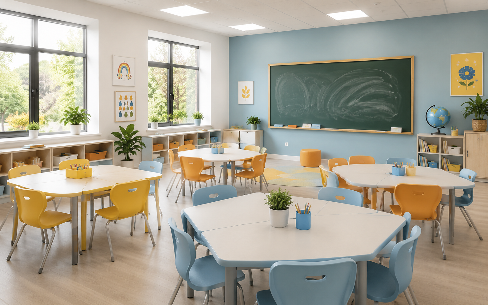 bàn ghế đúng chuẩn mang lại nhiều lợi ích thiết thực cho học sinh và nhà trường