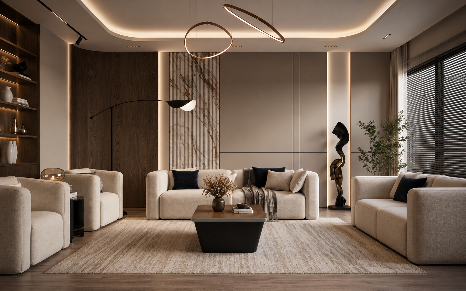 Cho không gian phòng khách tại nhà dùng bàn Sofa đẹp, Bàn sofa Domino 04 