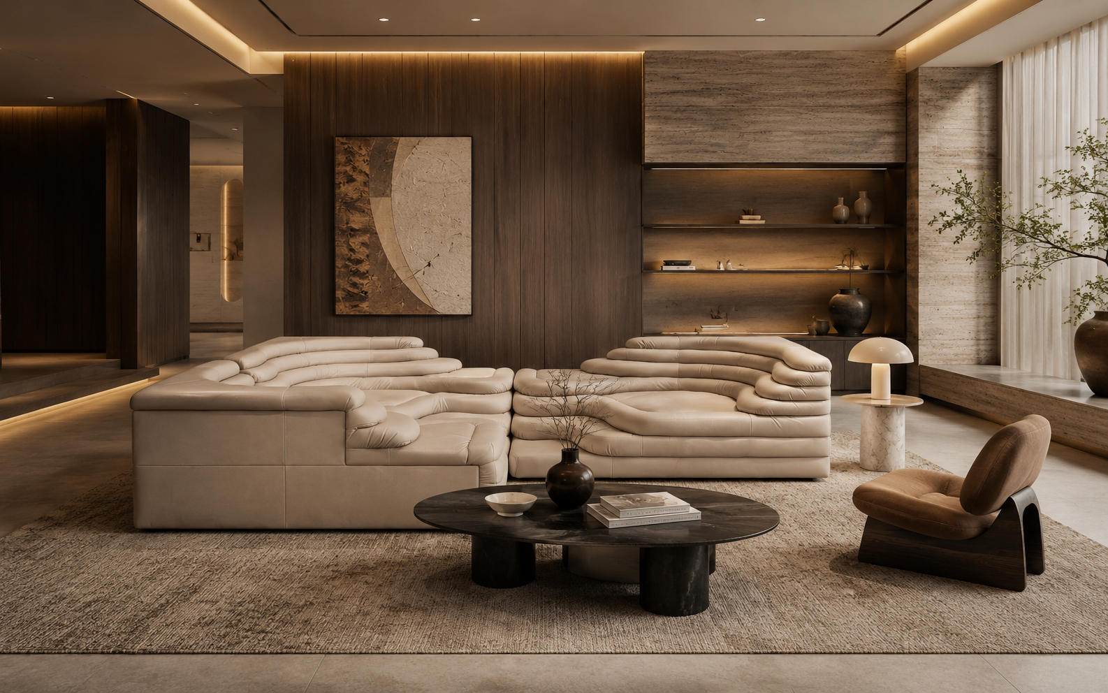 Cho không gian sảnh chờ dùng ghế sofa Sophia 