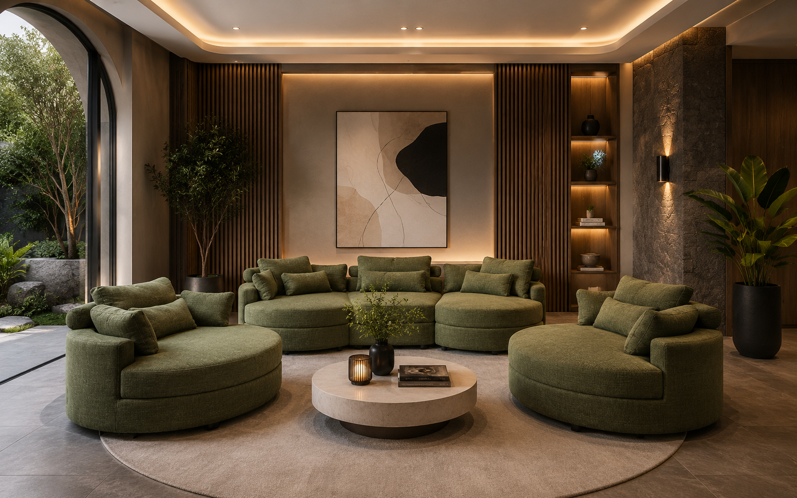 Cho không gian sảnh chờ dùng ghế sofa Sophia 