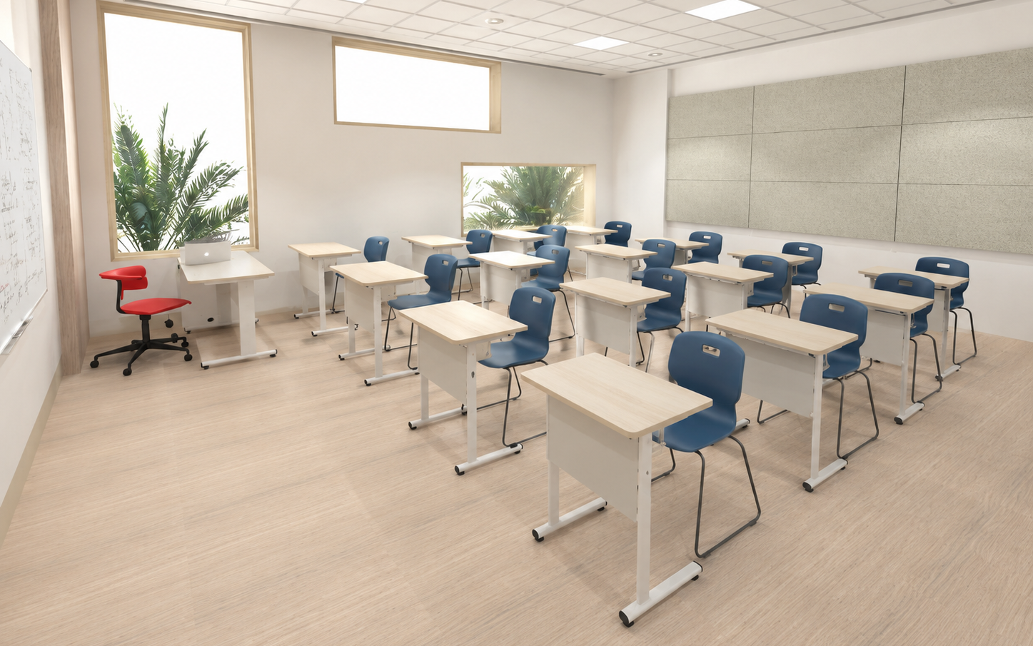 Không gian phòng học linh hoạt, học theo mô hình active learning  