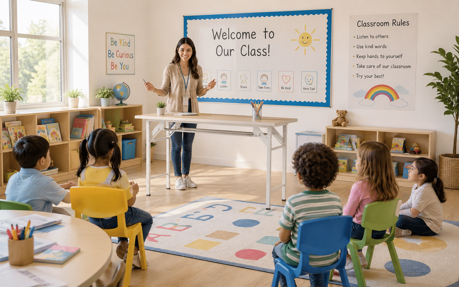 Cho hình bàn ghế giáo viên trong lớp học mầm non đẹp dùng bàn https://rpb.com.vn/san-pham/ban-giao-vien