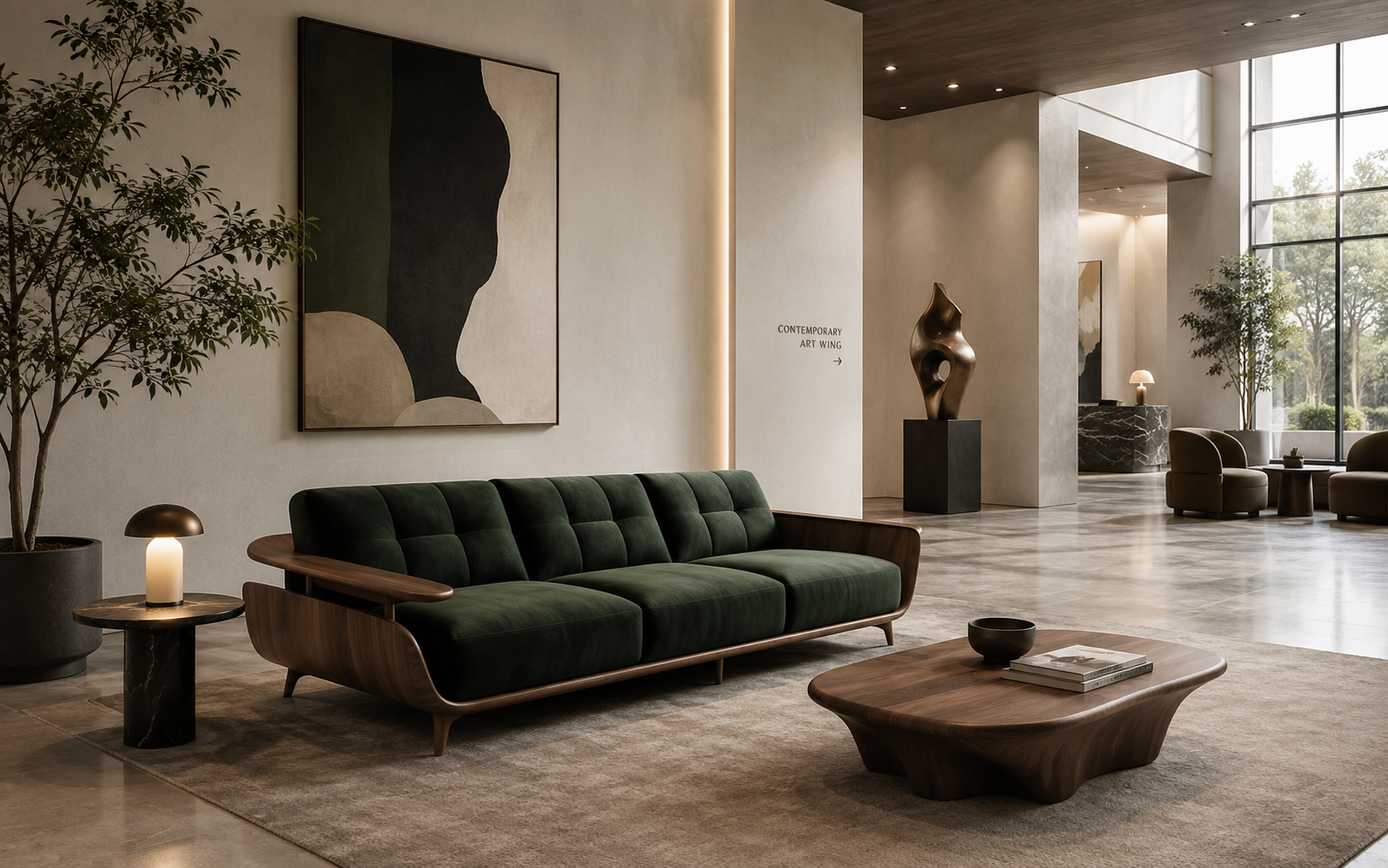  Cho hình ghế sofa đẹp trong không gian sảnh hiện đại 