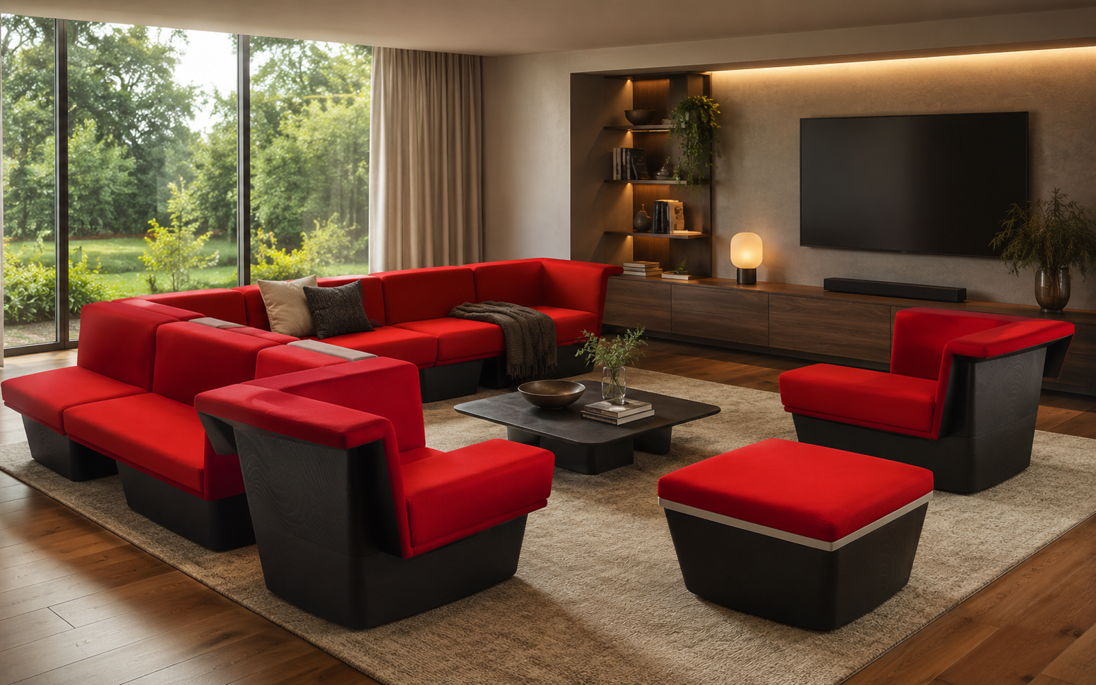 Không gian phòng khách đẹp dùng ghế sofa, dùng ghế sofa